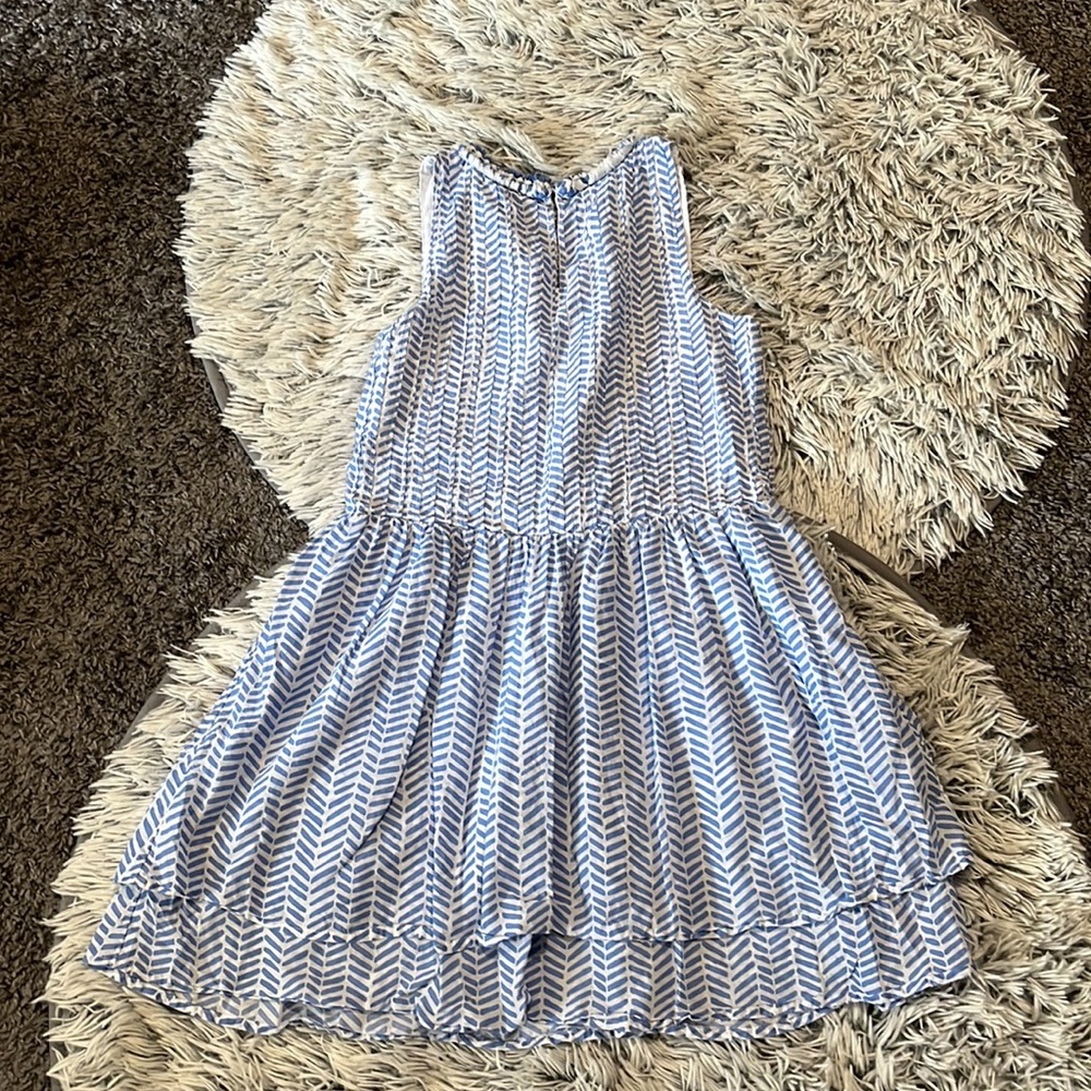 Vineyard Vines Dress Sleeveless Blue White Size medium 10/12 - Picture 6 of 8